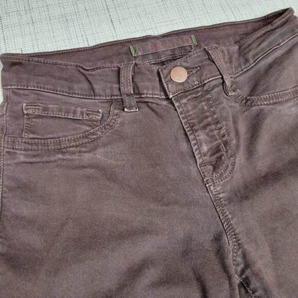 J Brand Women’s Brown Skinny Leg Suede‎ Pants Size 25 - Picture 4 of 8